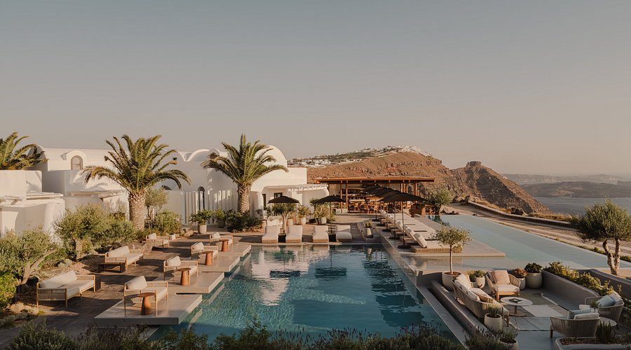 Nobu Hotel Santorini overlooking the Aegean Sea
